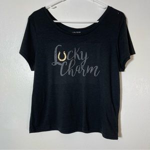 Roper, Lucky Charm Graphic Crop T-Shirt. Size Medium. Good used condition!